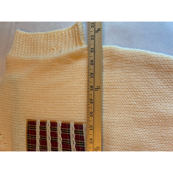 Bibi Cream Colored Flag Sweater NWT Size Medium - Picture 6 of 9